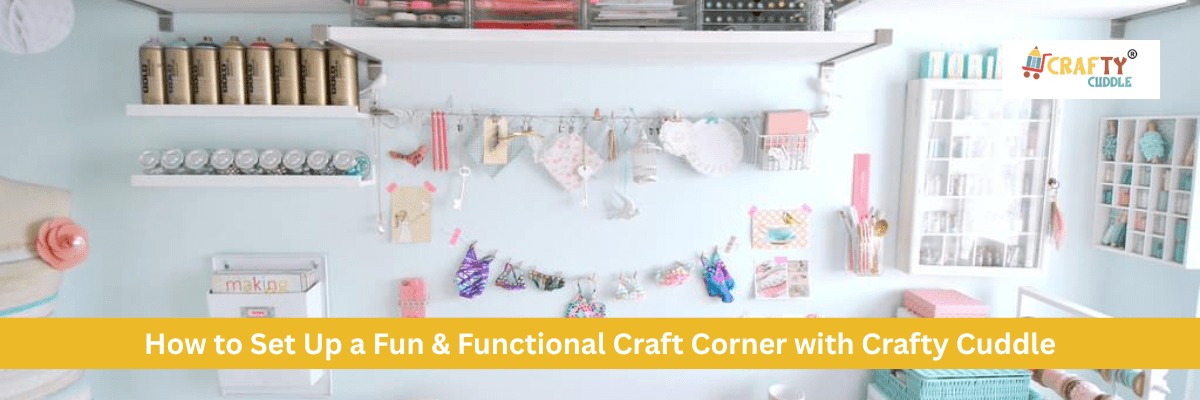 How to Set Up a Fun & Functional Craft Corner with Crafty Cuddle - CRAFTY CUDDLE