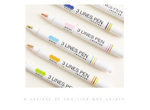 "🖋️🌈 3 - Line Pen Pack ✨ - 6 Cute &amp; Colorful Pens!"CRAFTY CUDDLE"🖋️🌈 3 - Line Pen Pack ✨ - 6 Cute &amp; Colorful Pens!"3 Lines Pen
