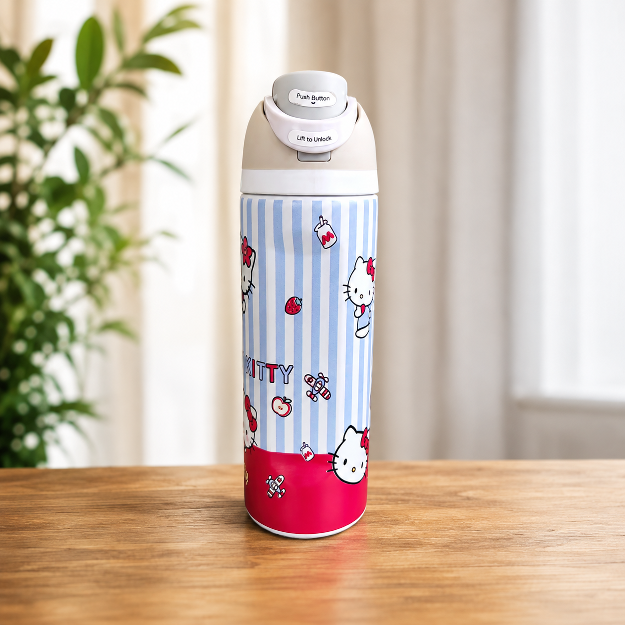 Kawaii Cartoon Stainless Steel Water Bottle