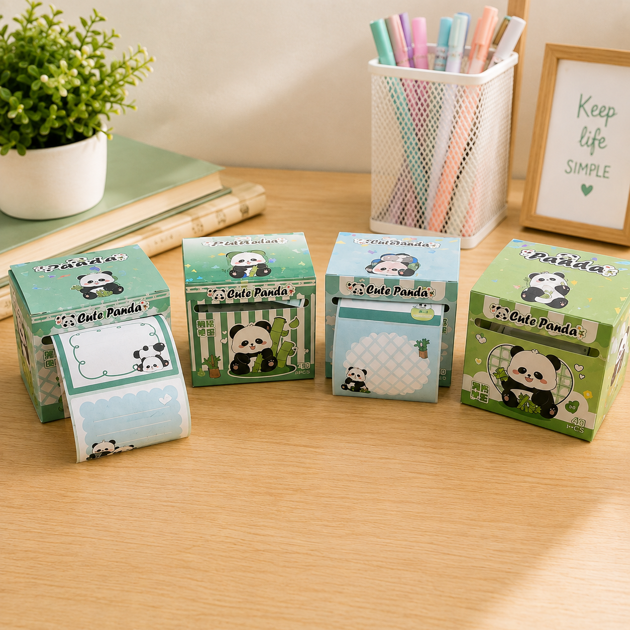 Cute Panda Sticky Notes Collection