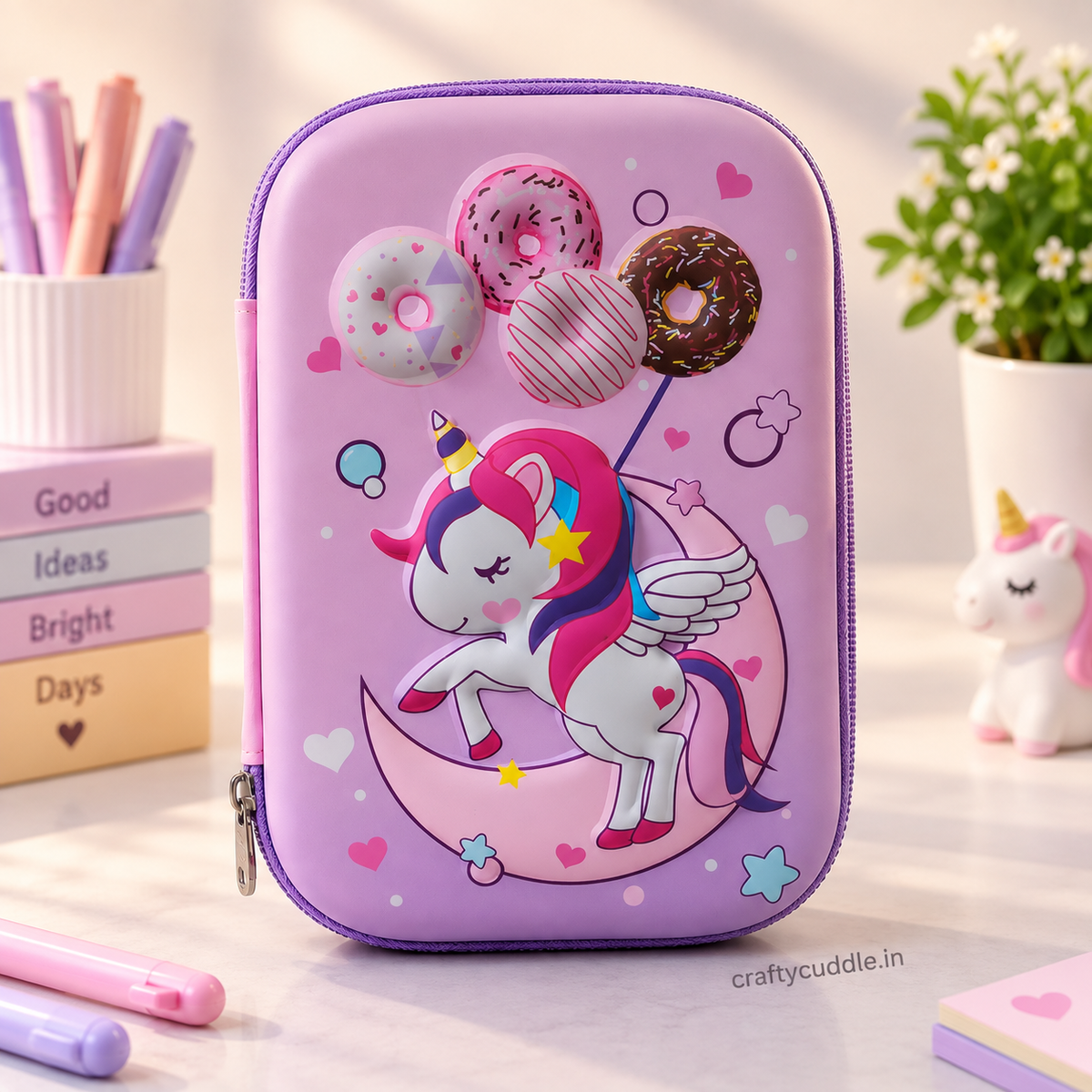Sweet Donut 3D Pencil Pouch for Kids