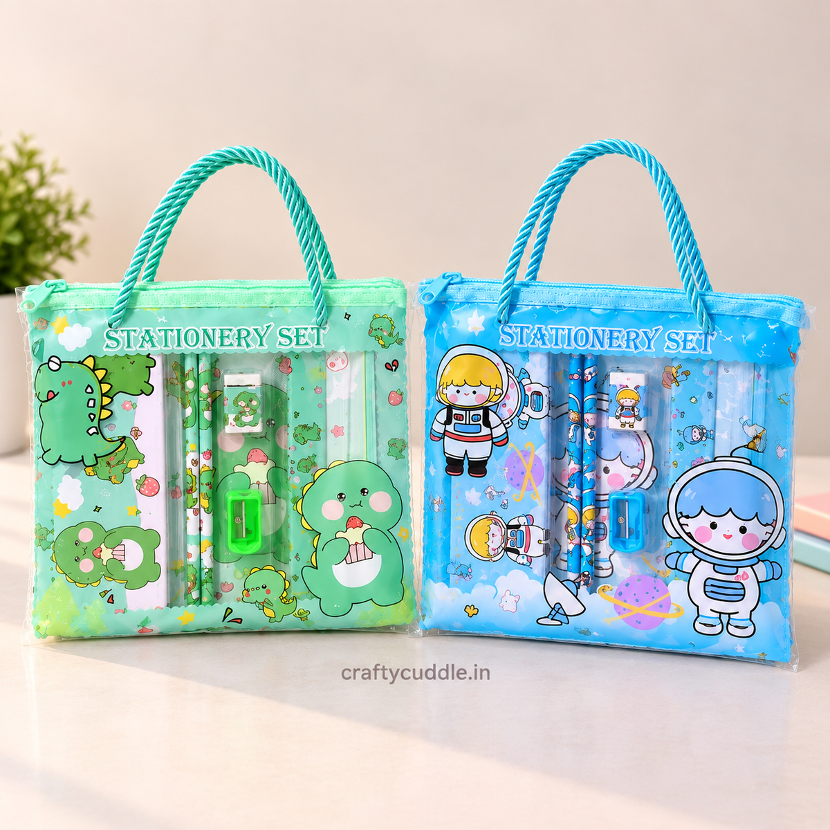 Cute Kids Stationery Gift Set with Pencil Pouch