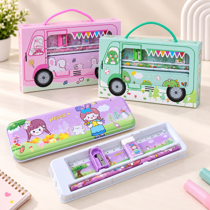 Three colorful children&