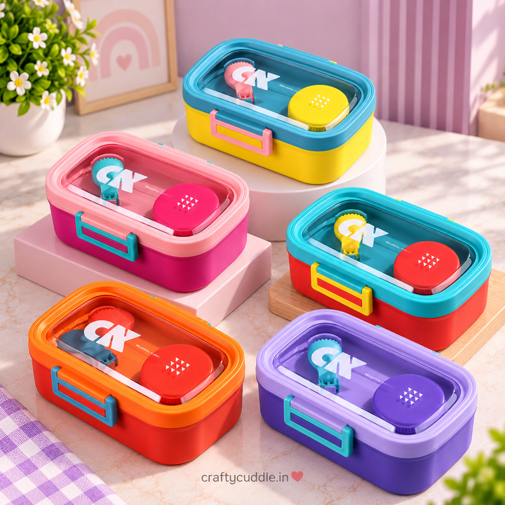 HappyMeal Kids Bento Box with Sauce Container