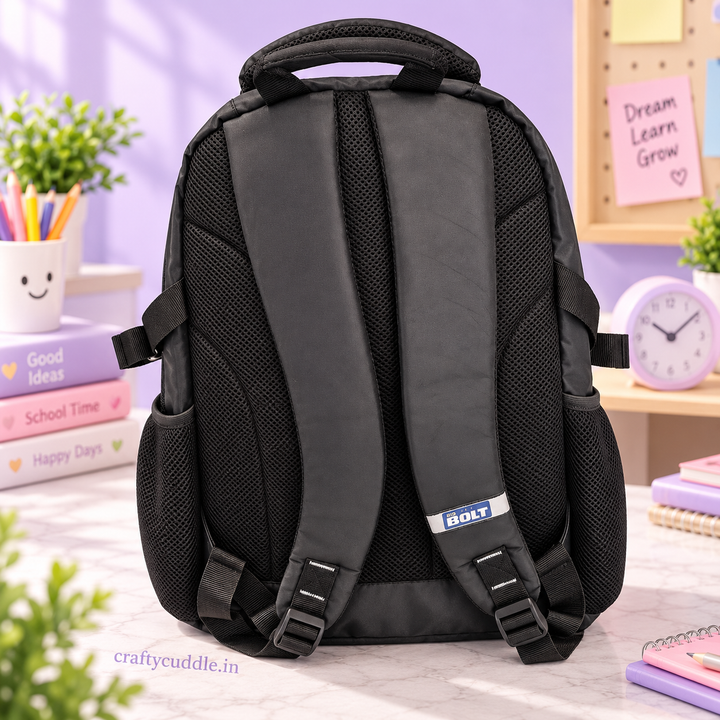 Black School Backpack for Kids