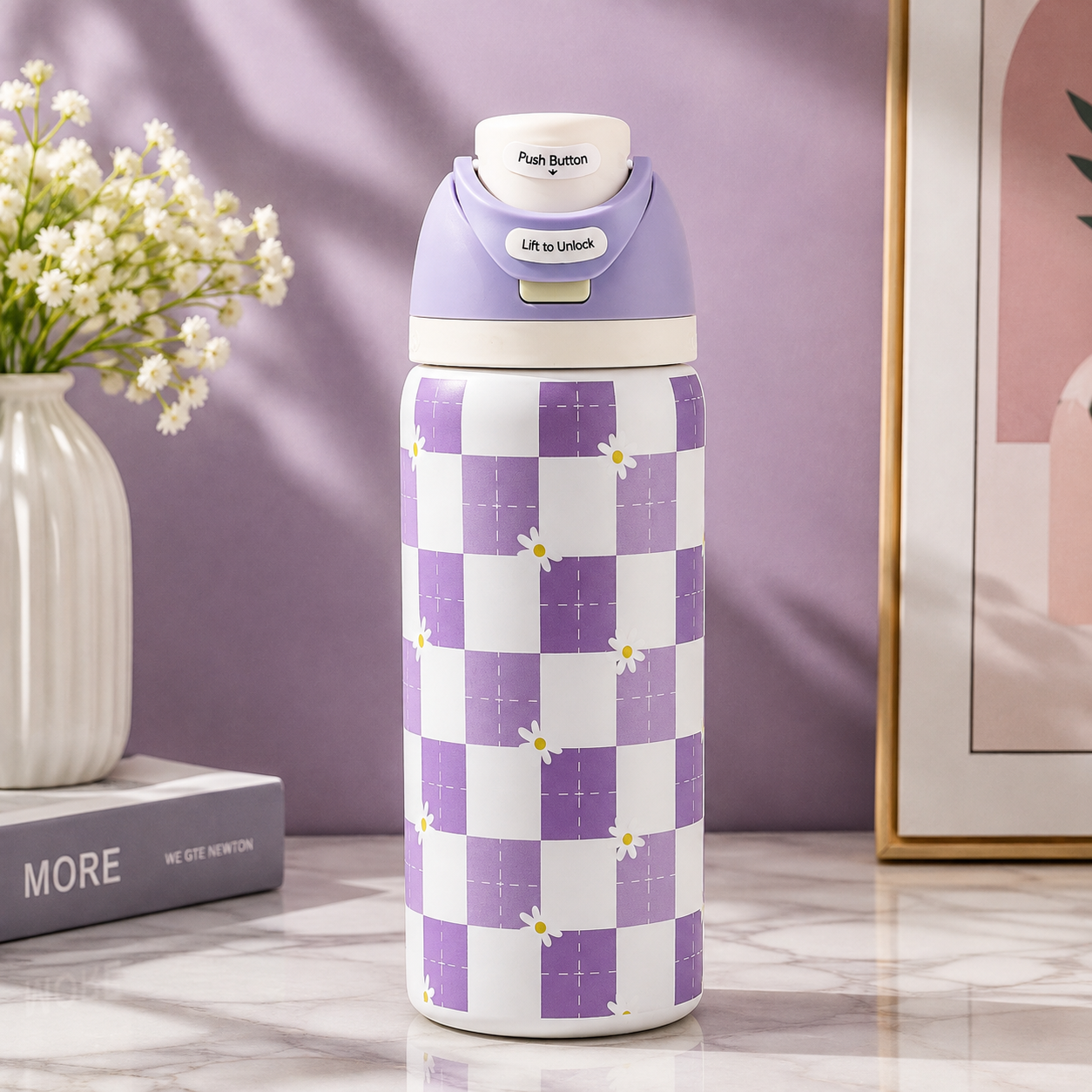 Cute Printed Insulated Bottle