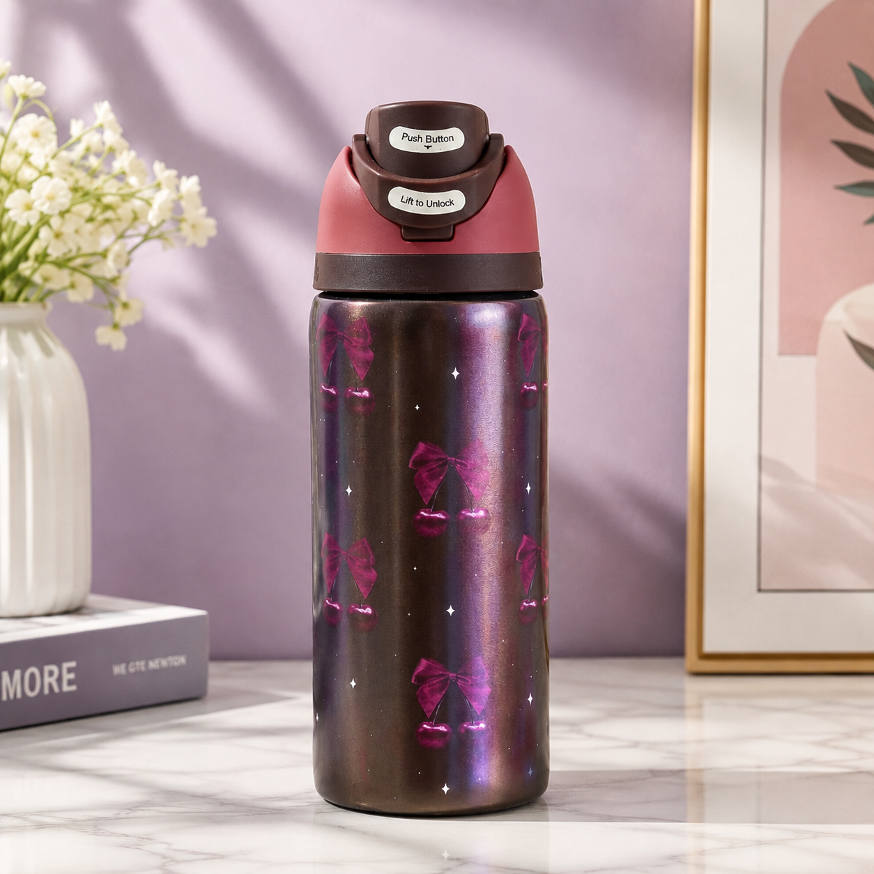Cute Printed Insulated Bottle