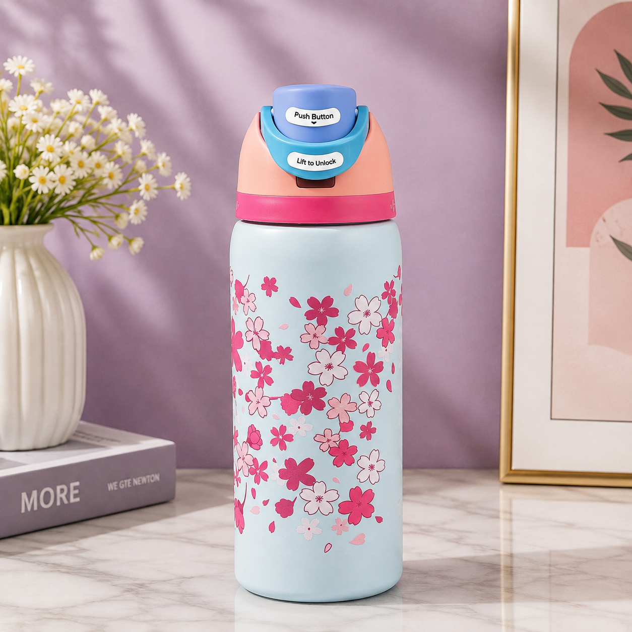 Cute Printed Insulated Bottle