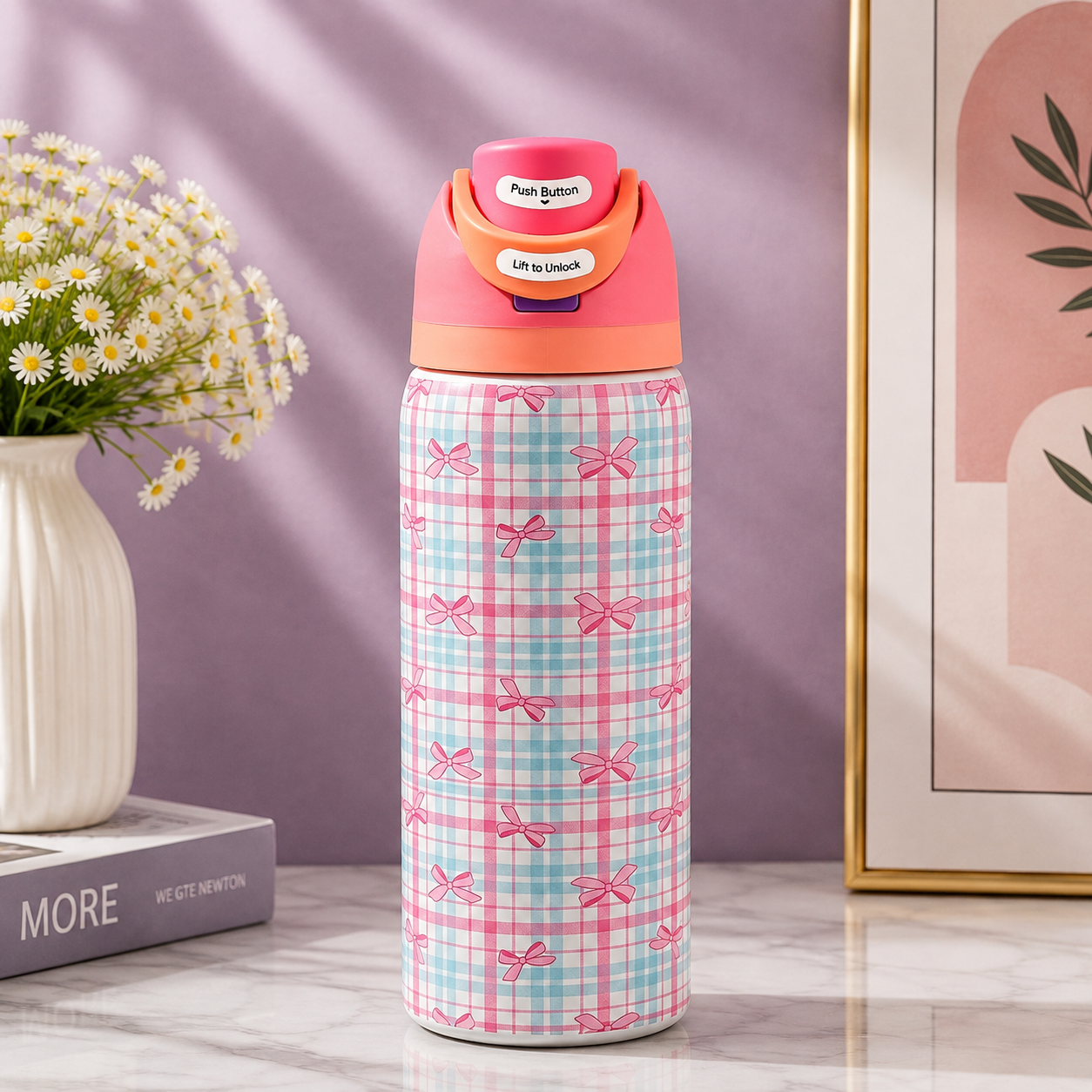 Cute Printed Insulated Bottle