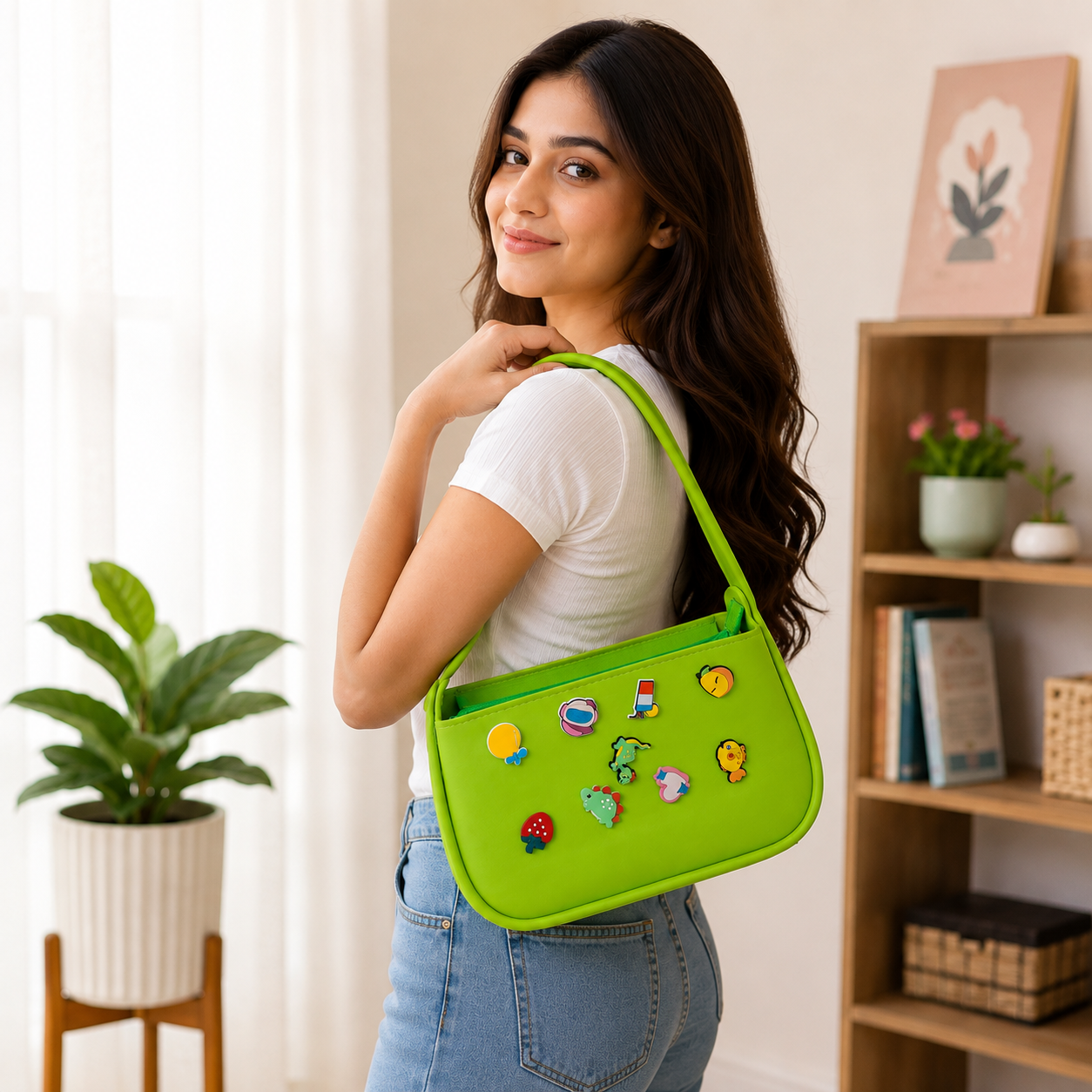 Kids Silicone Cartoon Charm Shoulder Bags