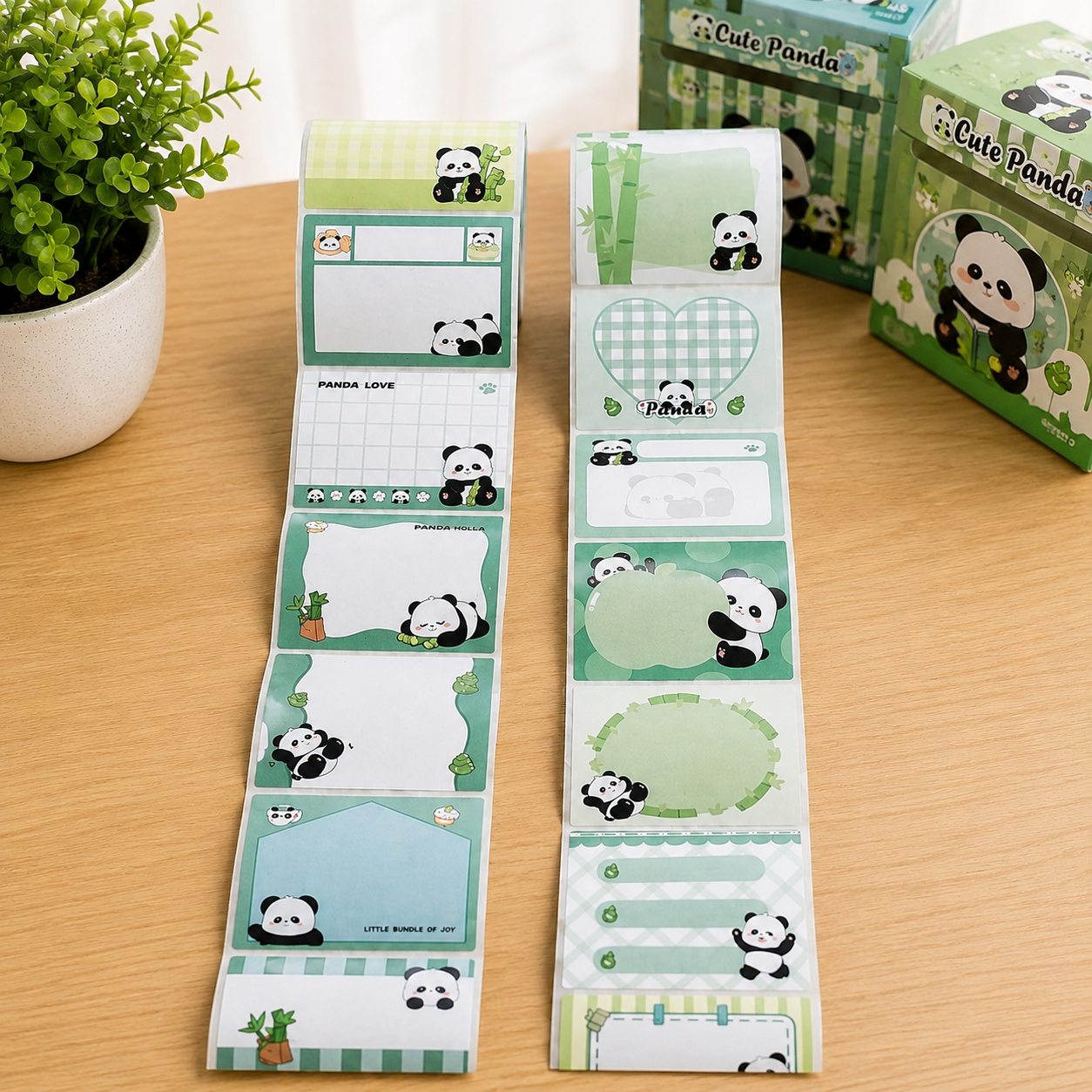 Cute Panda Sticky Notes Collection