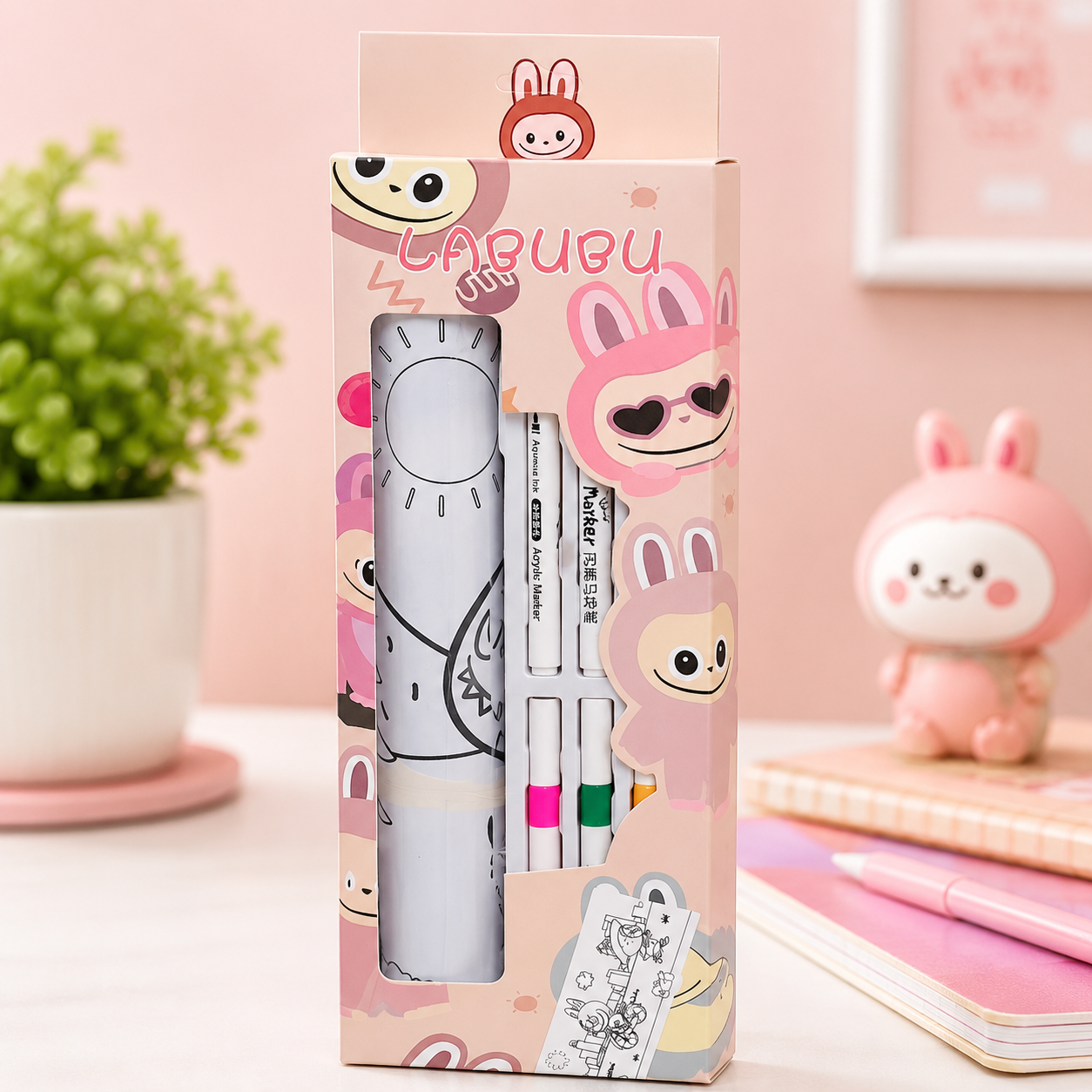 Kids Acrylic Marker Coloring Kit Set