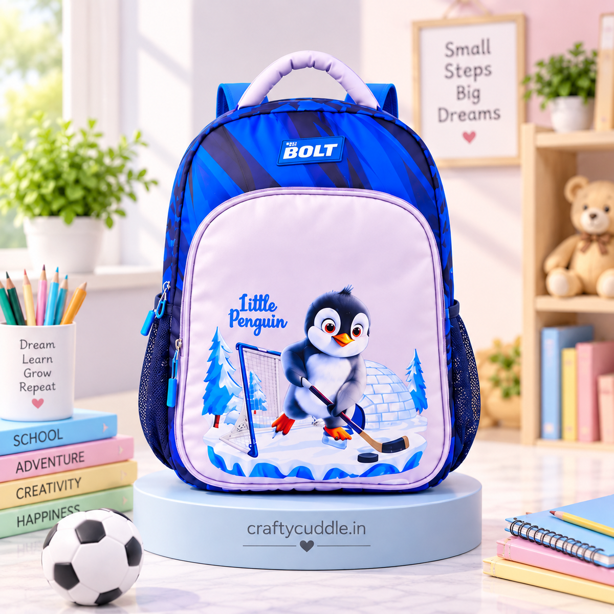 Playful Cartoon School Backpack for Kids