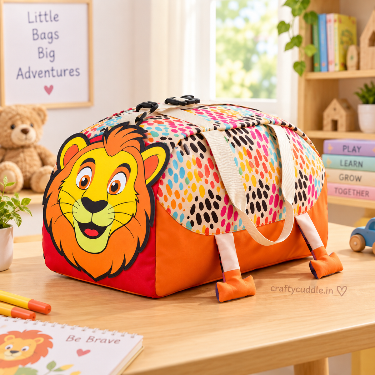 Kids Cartoon Character Duffel Bag