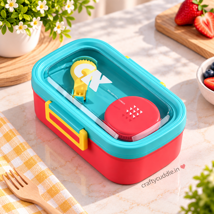 HappyMeal Kids Bento Box with Sauce Container
