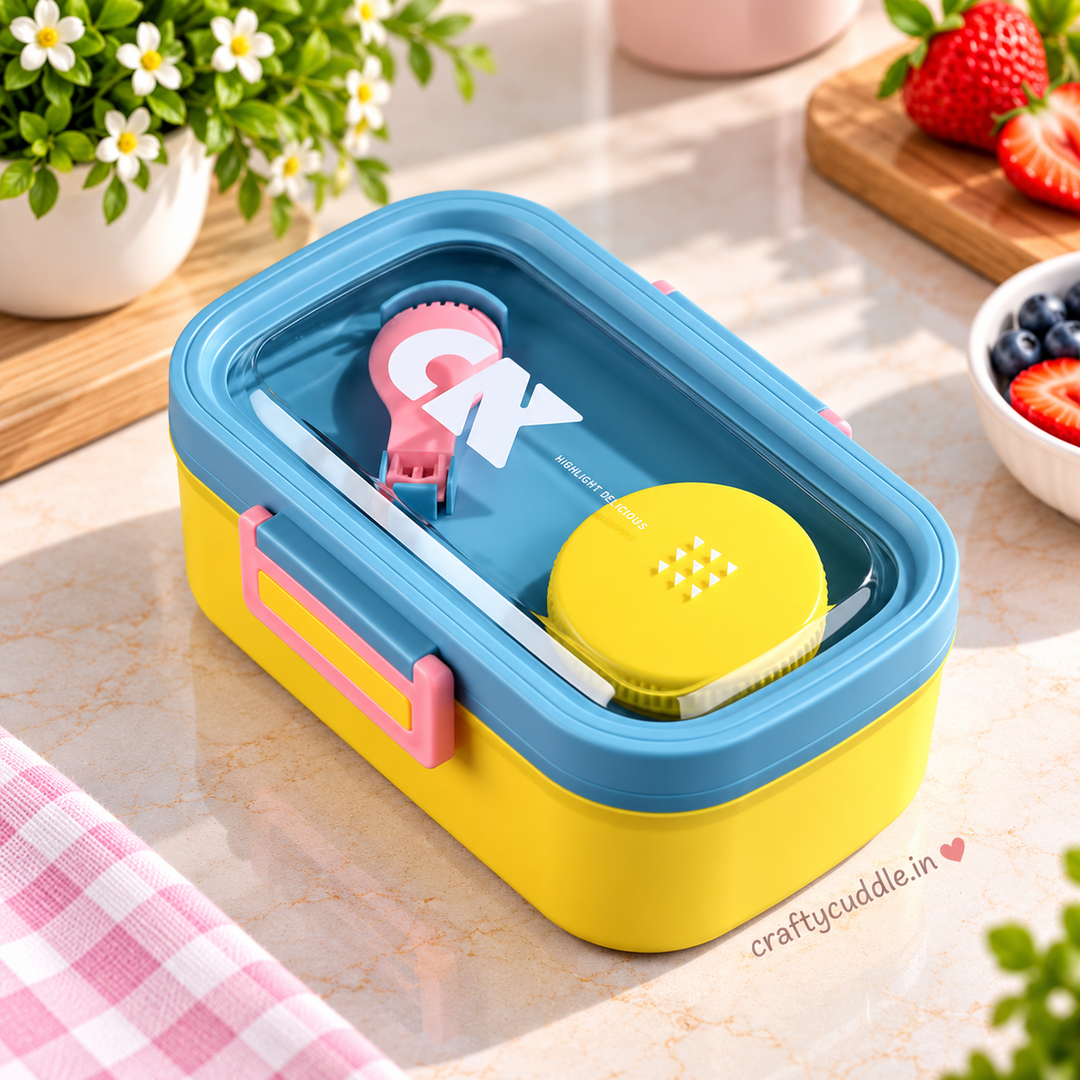 HappyMeal Kids Bento Box with Sauce Container