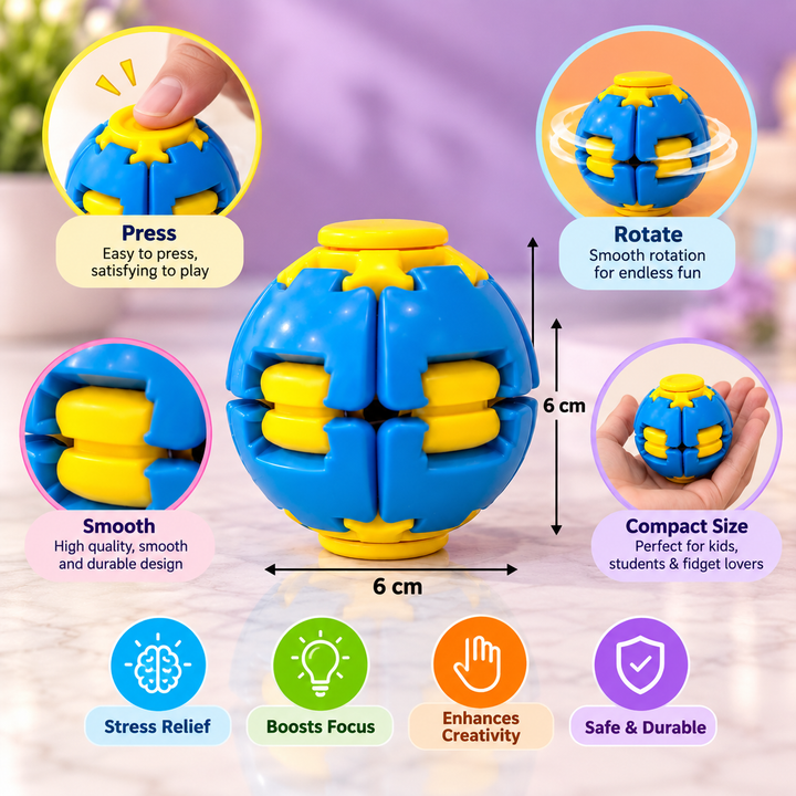 Press Fidget Ball Puzzle Toy for Kids