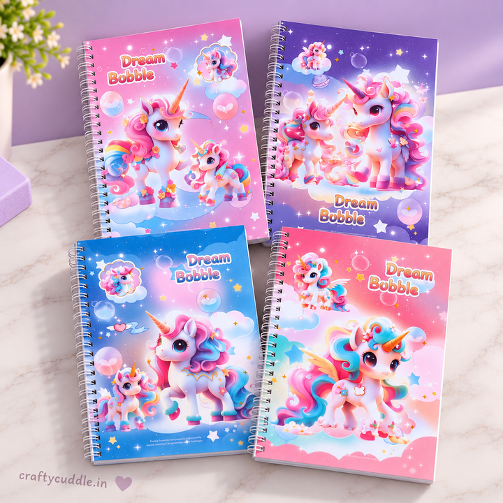 Kawaii Cartoon Spiral Notebook (1Pc)