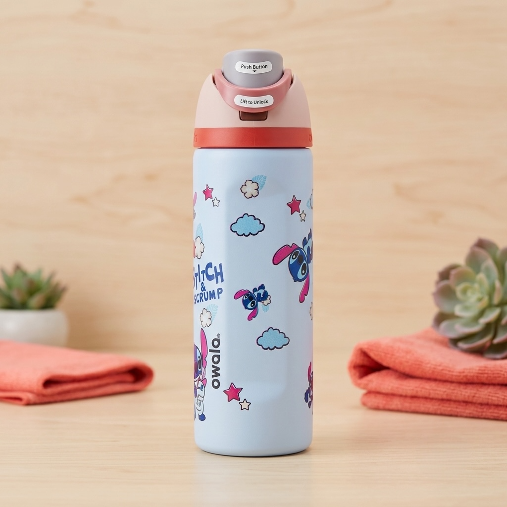 Kawaii Cartoon Stainless Steel Water Bottle