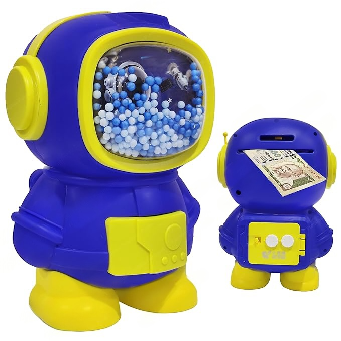 👨‍🚀Dark Blue Space Explorer Piggy Bank with Passcode 🔐