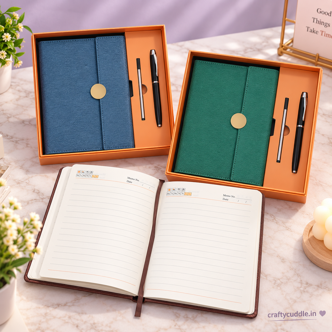Elegant A5 Diary &amp; Pen Gift Set