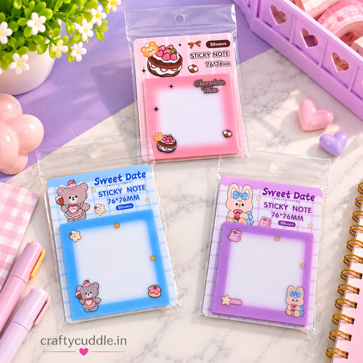Cute Kawaii Sticky Notes (1 Pack)