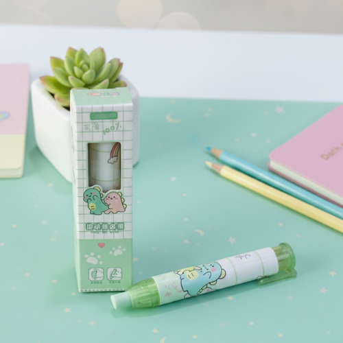 Kawaii Sliding Eraser Pens with Cute Characters
