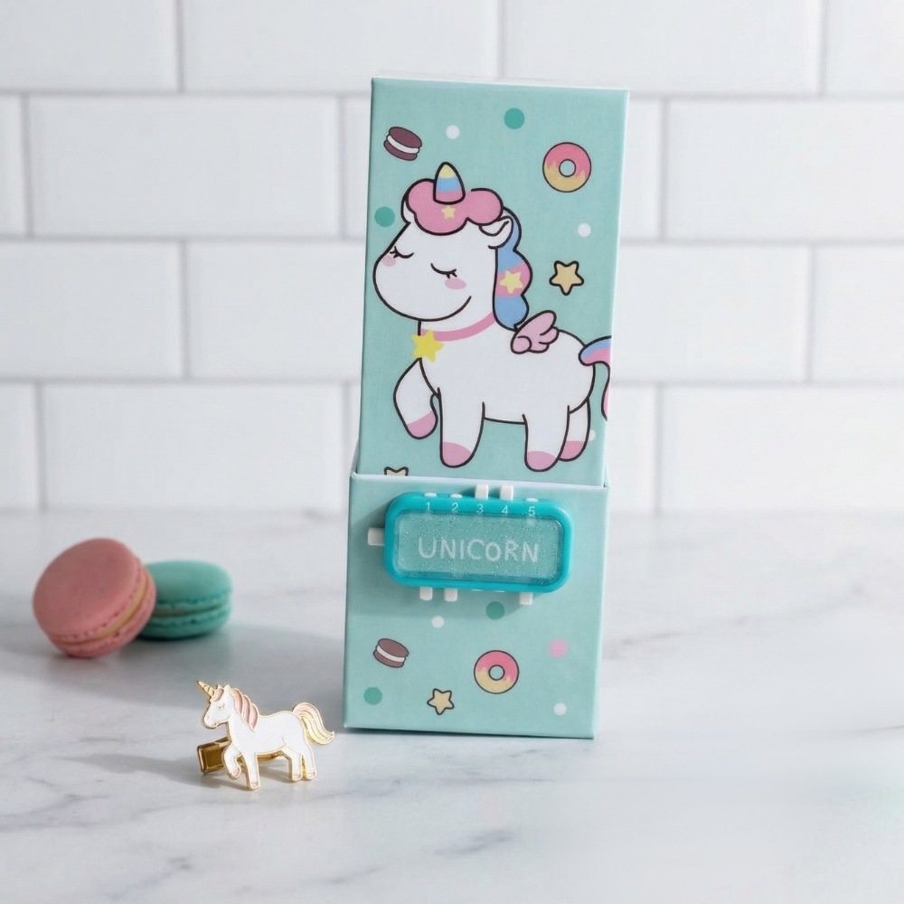 Unicorn Pen Stand with Password Lock & Mirror