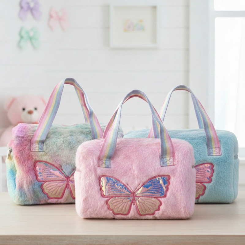 Pastel Butterfly Handbag for Girls
