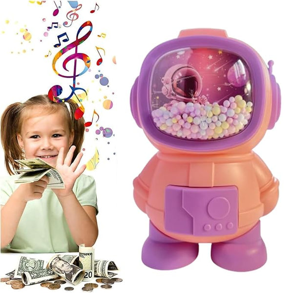 👨‍🚀Pink Space Explorer Piggy Bank with Passcode 🔐