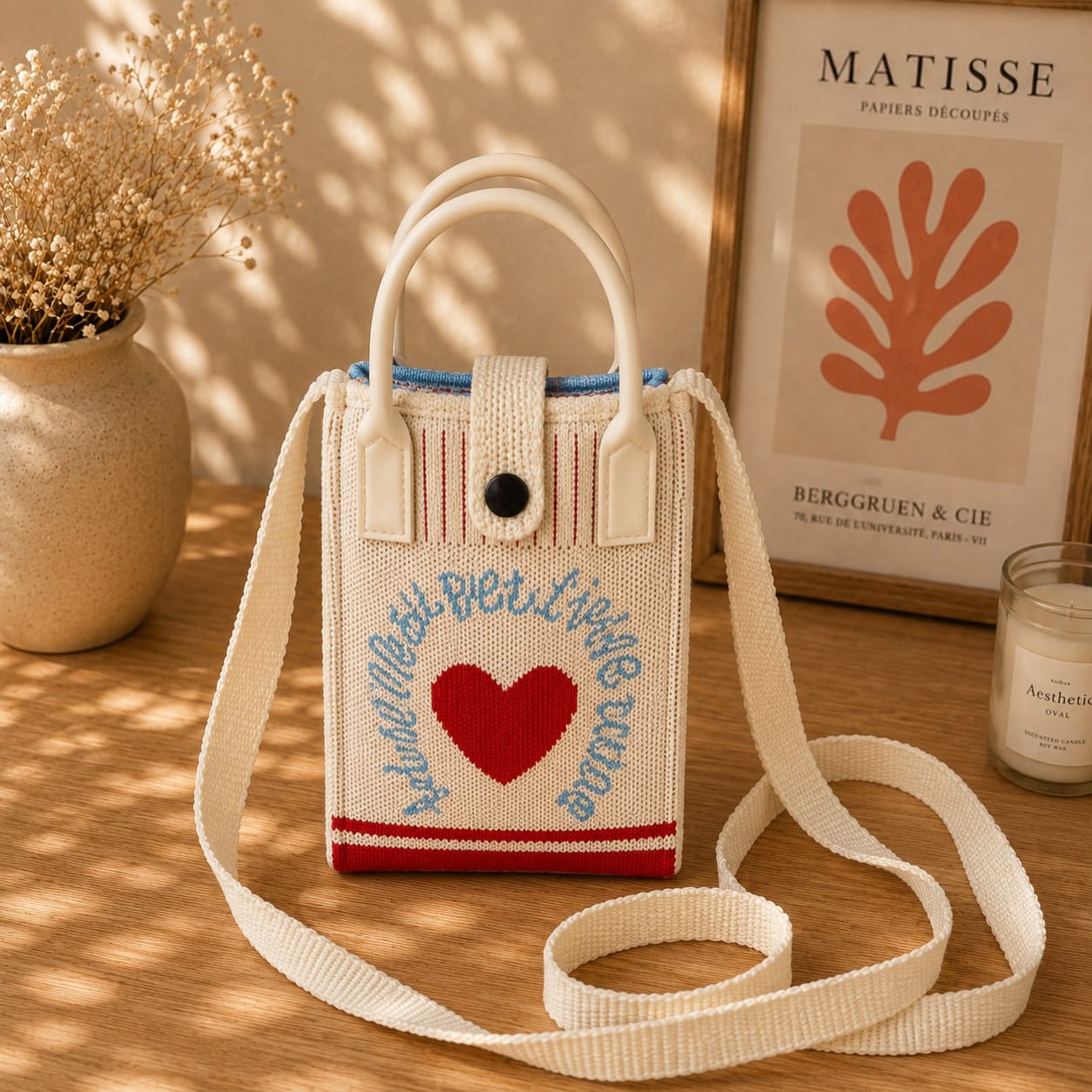 Mini Knitted Crossbody Phone Bag
