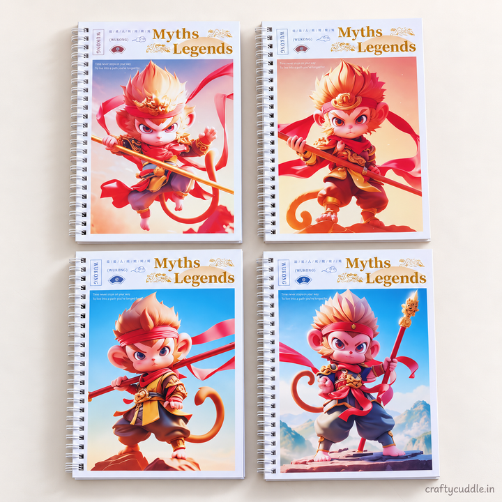 Kawaii Cartoon Spiral Notebook (1Pc)
