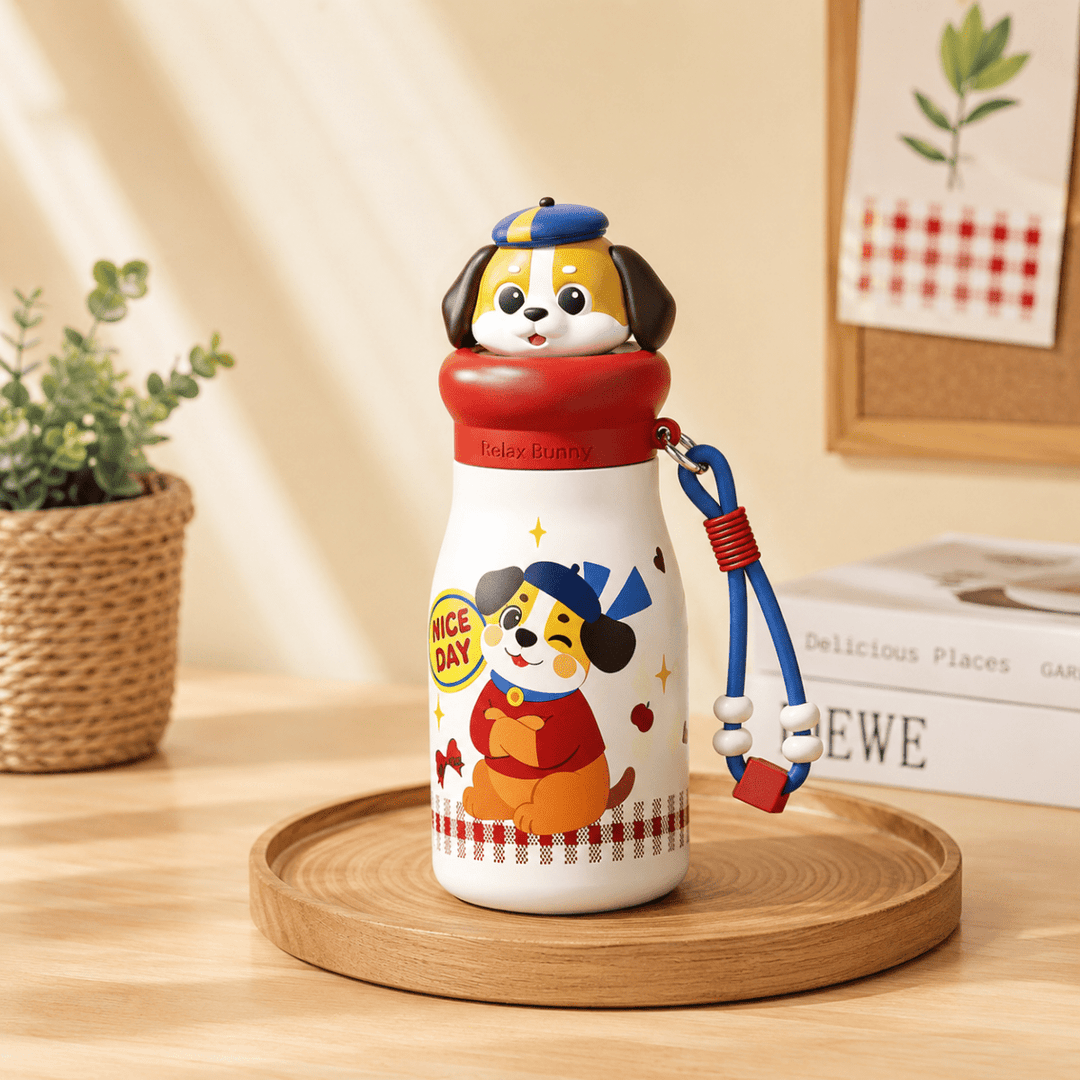 Animal Friends Kids Water BottleCartoon Kids Water BottleCrafty CuddleAnimal Friends Kids Water BottleRed – Nice Day PuppyKidsWaterBottle KawaiiBottle KidsEssentials CartoonBottle CuteBottle SchoolEssentials KidsAccessories WaterBottleForKids StainlessSteelBottle KidsGifts CuteStationery BackToSchool MomApproved KidsProducts ShopifyIndia