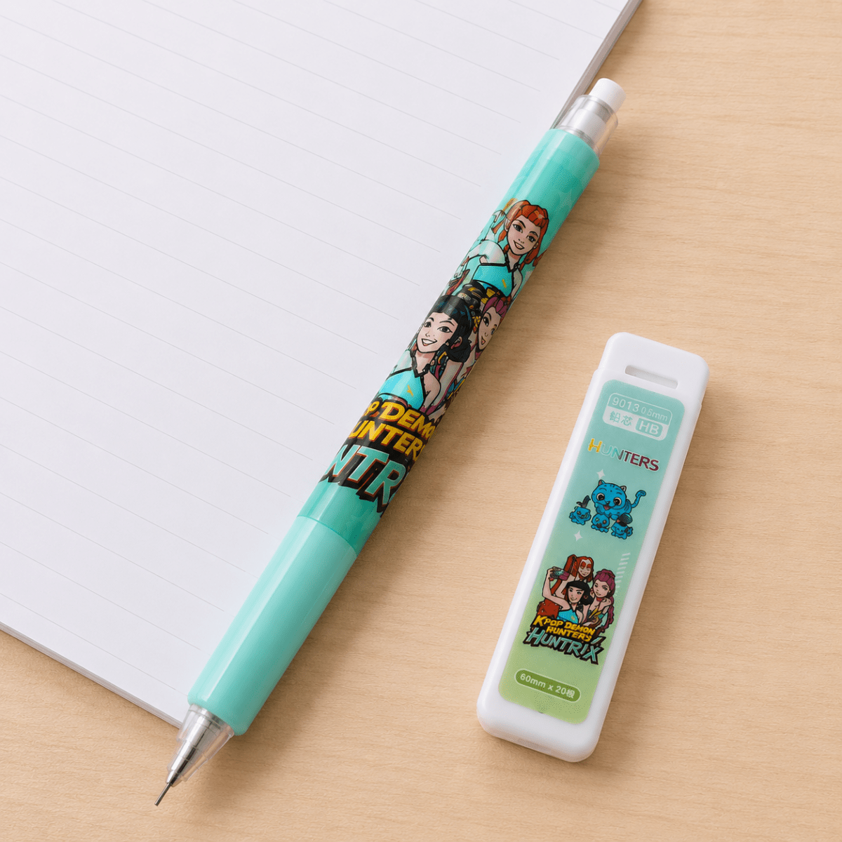 Anime Style Mechanical Pencil Set with HB Lead BoxMechanical pencilCrafty CuddleAnime Style Mechanical Pencil Set with HB Lead BoxGreenCute StationeryRefillable Pencil