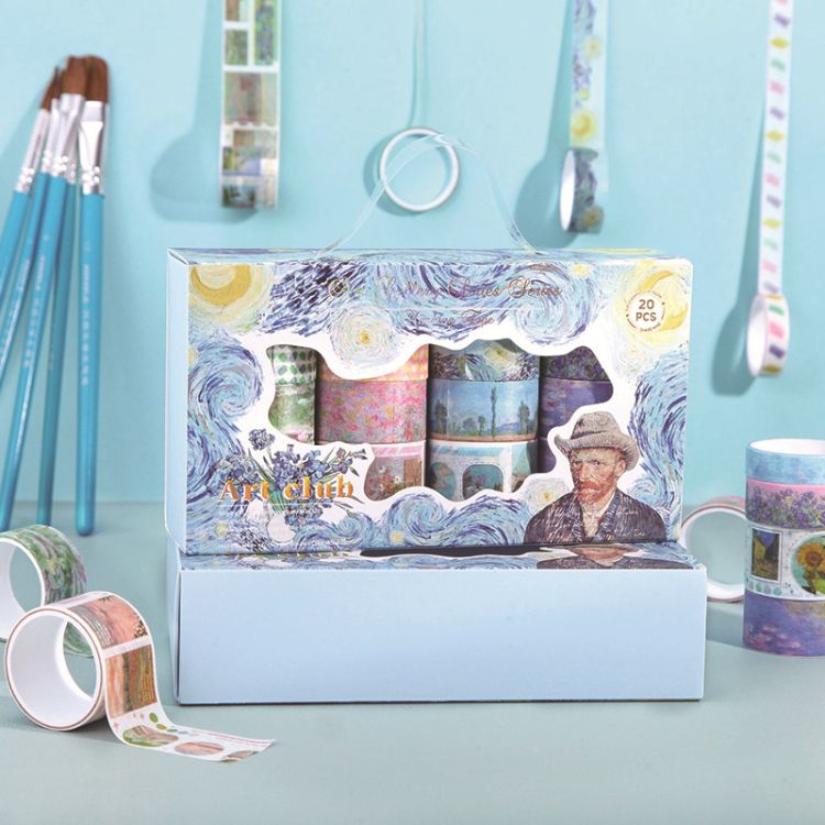 Art Club Washi Tape Set – 20 Rolls