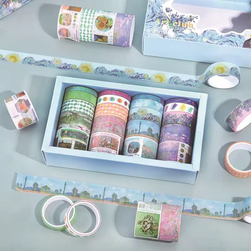 Art Club Washi Tape Set – 20 RollsDecorative Washi TapeCrafty CuddleArt Club washi tape set with 20 decorative masking tape rollsWashiTape ArtClub JournalingSupplies ScrapbookDecor PlannerAddict DIYCrafts StationeryLover CraftSupplies CreativeJournaling CuteStationery