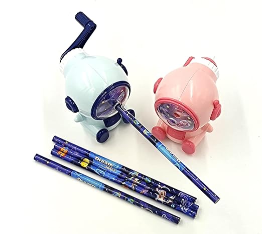 Astronaut Manual Pencil Sharpener with Rotating Knob - CRAFTY CUDDLEAstronaut Manual Pencil Sharpener with Rotating Knobproduct_type  for kids