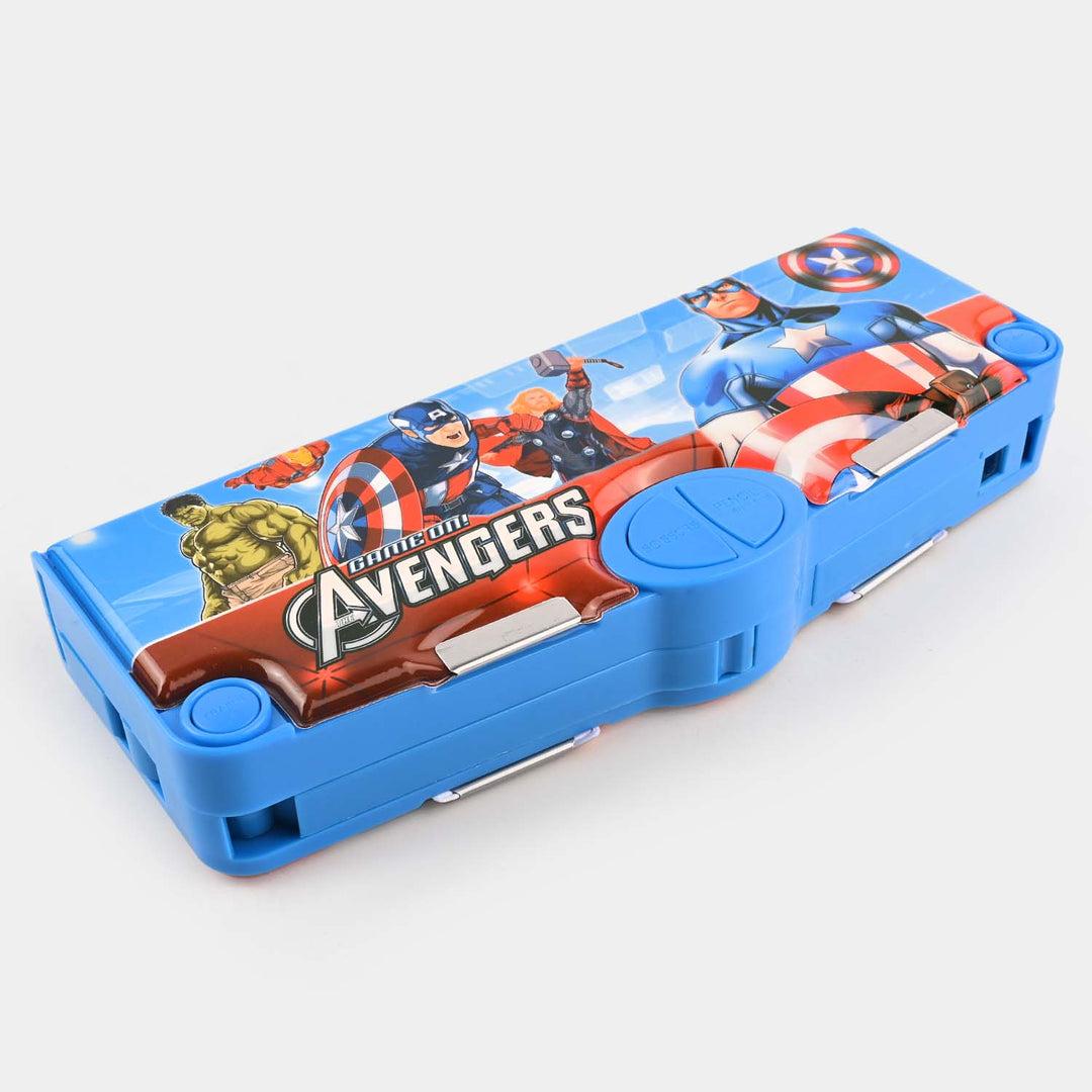 Avengers Dual Sided Pencil BoxAvengers Pencil BoxCRAFTY CUDDLEAvengers - themed pencil case on a white background