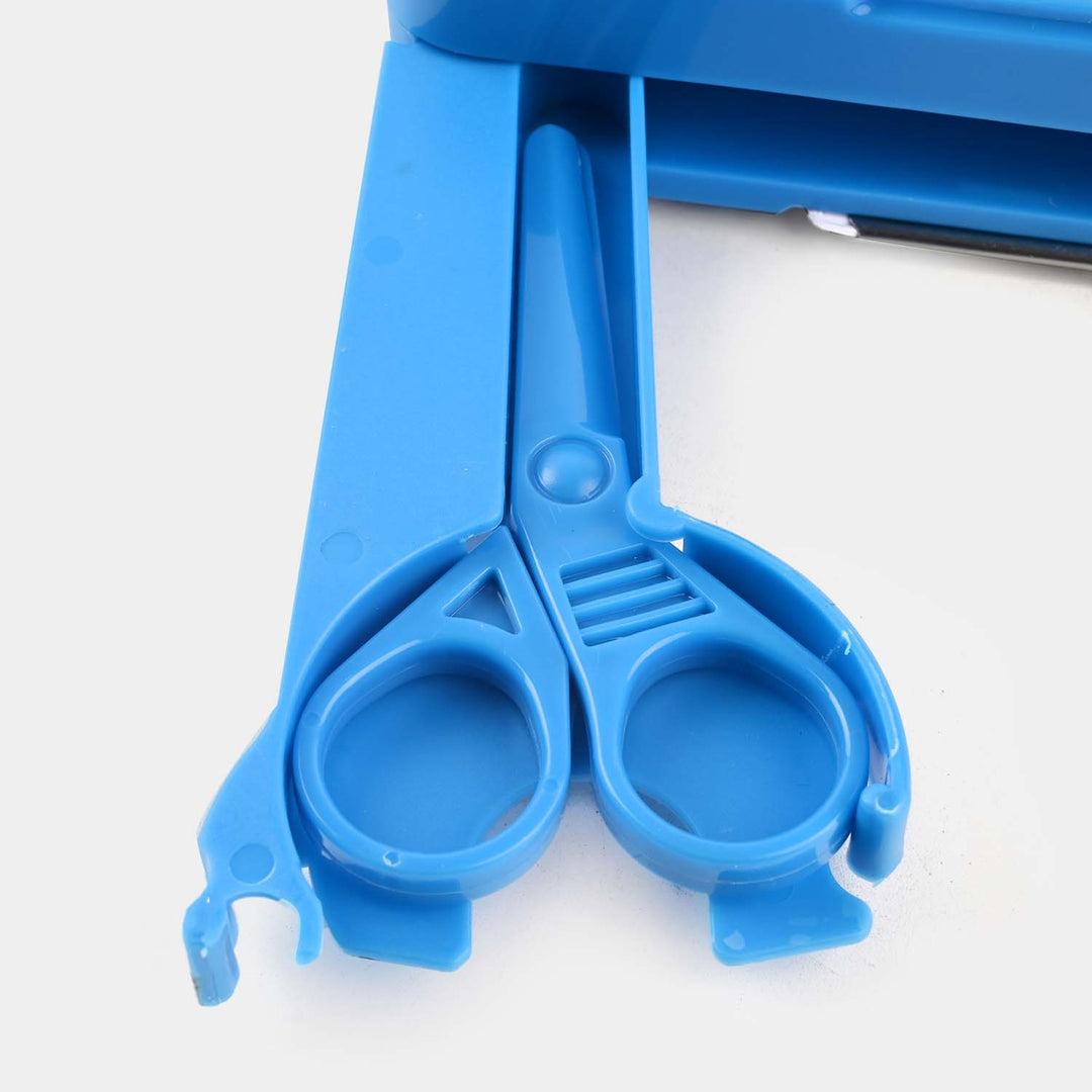 Avengers Dual Sided Pencil BoxAvengers Pencil BoxCRAFTY CUDDLEBlue children's scissors on a white background