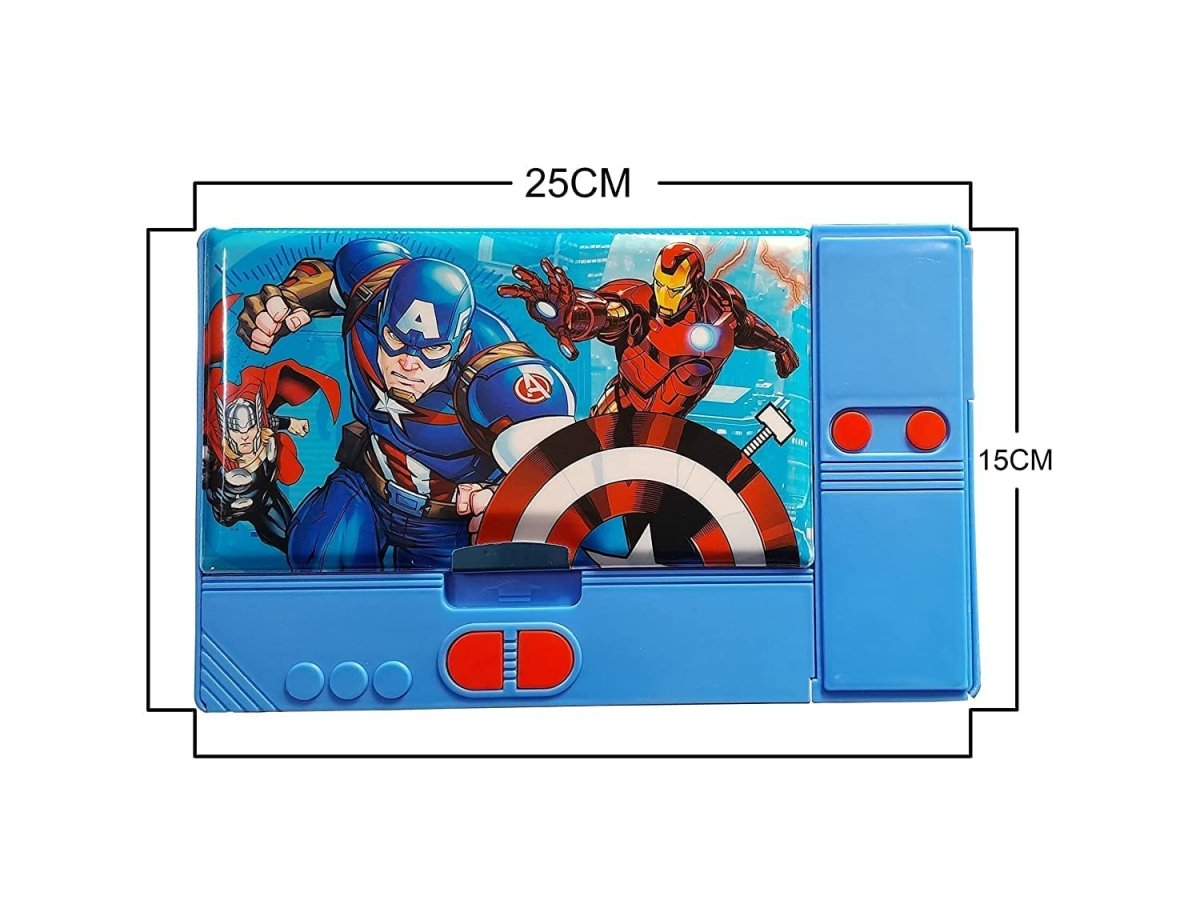 Avengers Jumbo Pencil Box with 25 cm x 12 cm storage space