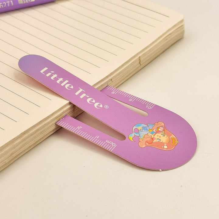 Purple ruler with &