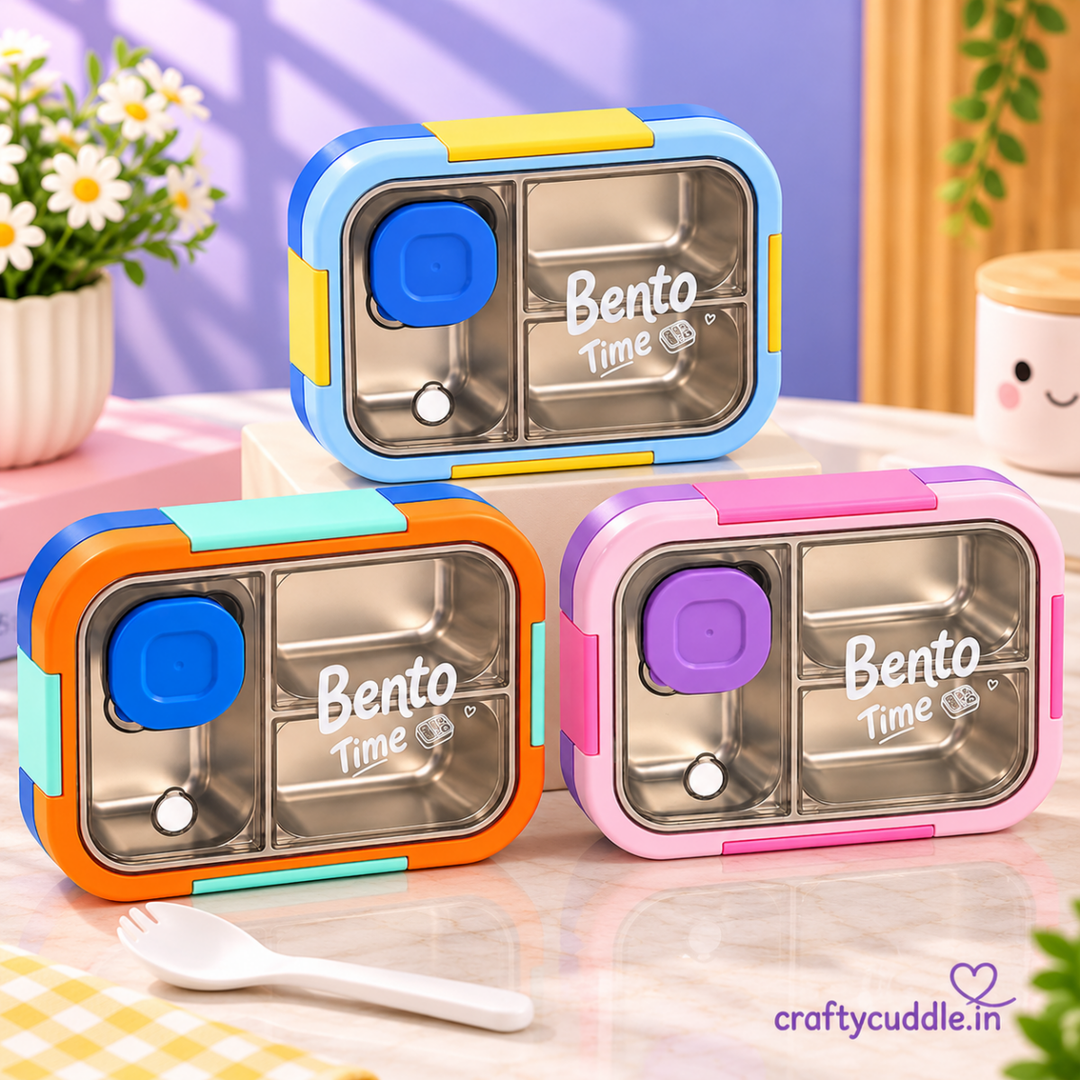 Bento Time – 3-Compartment Lunch BoxlunchboxCrafty CuddleBento Time – 3-Compartment Lunch BoxBlue