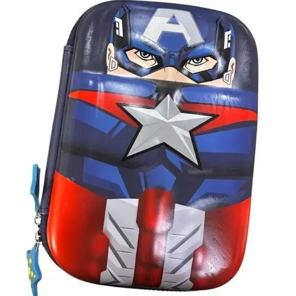 Captain Power EVA Pencil Pouch Case with superhero design and waterproof finish