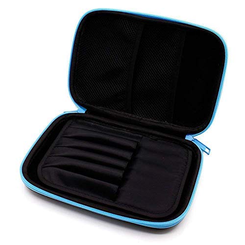 Inside view of open Captain Power EVA Pencil Pouch showing spacious compartments and organized storage