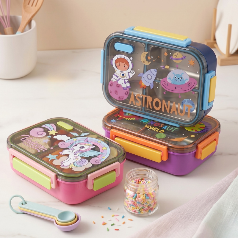 Cartoon Kids Bento Lunch Box