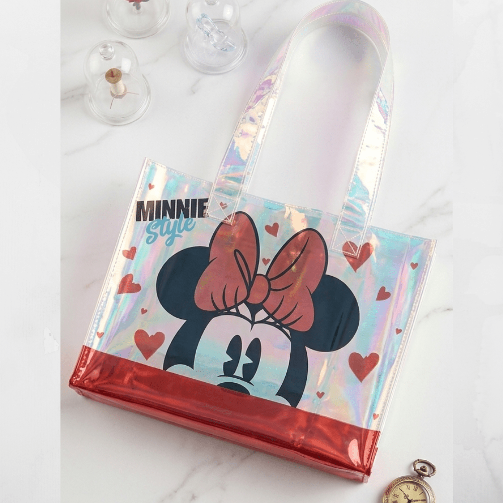 Cartoon Transparent Handbag for GirlsCrafty CuddleCartoon Transparent Handbag for GirlsMinnie Hearts