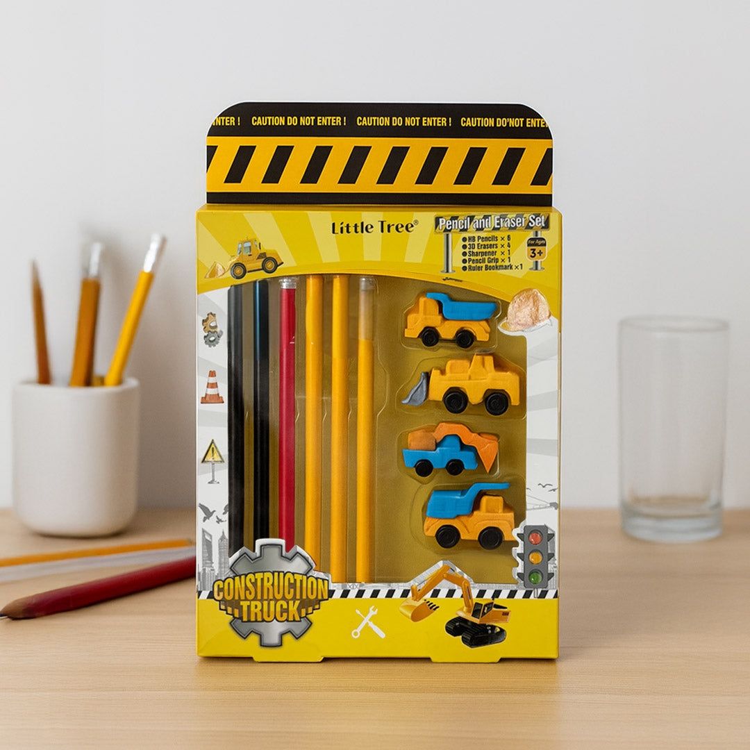 Construction Truck Kids Stationery SetStationery SetsCRAFTY CUDDLEPackaged construction - themed pencils with toy truck figures on a light surface.kidsstationery cutestationery schoolsupplies backtoschool stationerylove cartoonstationery kawaiistationery kidsgifts returngifts studentessentials stationeryshop creativekids schoolessentials giftideasforkids trendingproducts shopnow
