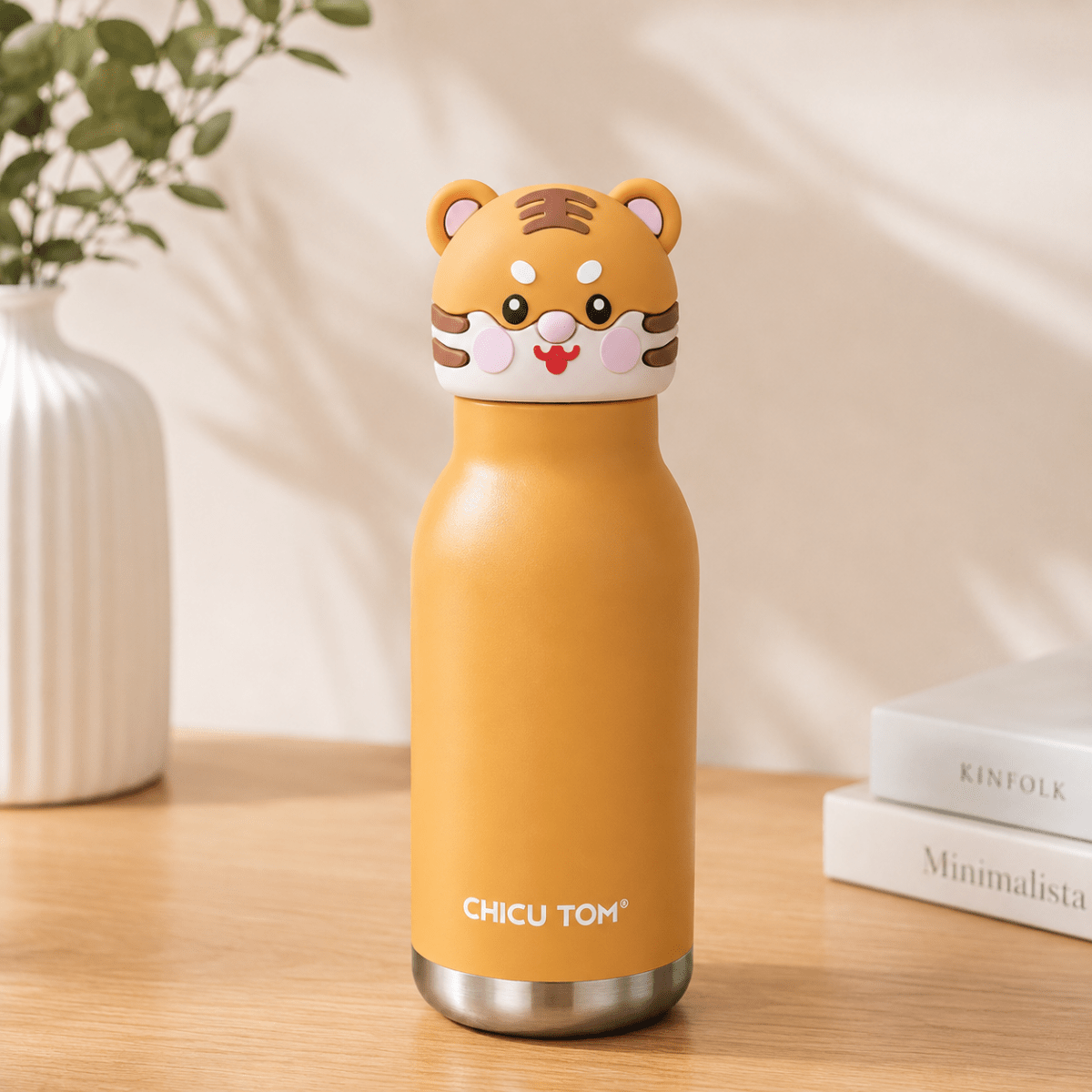 Cute Animal Water BottleCartoon Kids Water BottleCrafty CuddleCute Animal Water BottleRoaring TigerCuteWaterBottle KidsWaterBottle ThermosFlask InsulatedBottle StainlessSteelBottle BackToSchoolEssentials CuteStationery KidsLifestyle ReusableBottle ChicuTomStationeryAddict