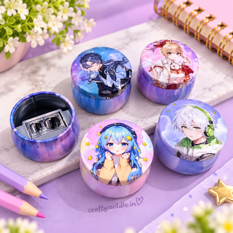 Cute Anime Dual Hole Pencil Sharpener