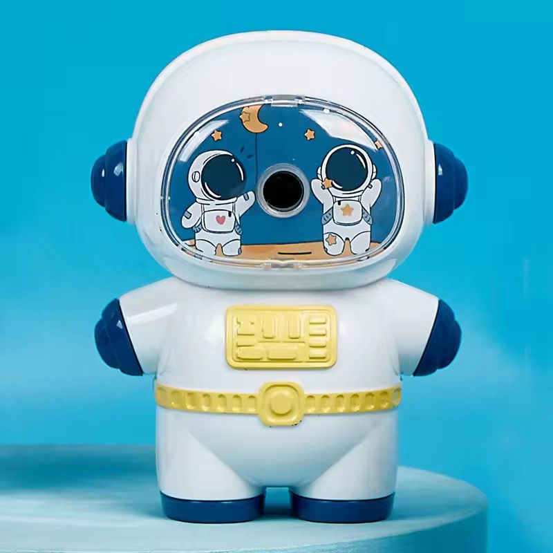 Cute Astronaut Manual Pencil SharpenerStationery > Erasers &amp; SharpenersCRAFTY CUDDLECute Astronaut Manual Pencil SharpenerBlueAstronautStationery SpaceTheme CuteStationery KidsStationery PencilSharpener CartoonStationery BackToSchool SchoolSupplies StudyEssentials ReturnGiftIdeas